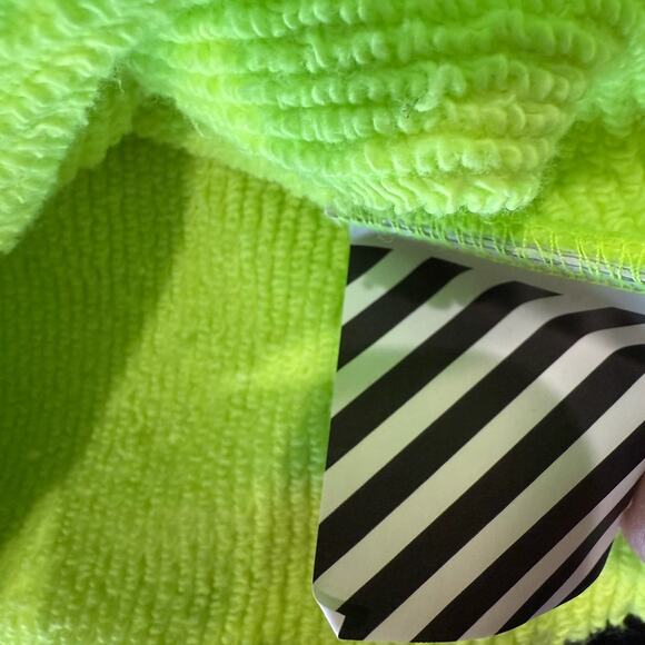 Off White Logo Green Slim Crewneck *NEW WITH TAGS*SIZE M - Picture 7 of 9